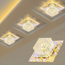 Downlight led ceiling spotlight embedded crystal aisle Light Corridor light square porch light square porch small ceiling light simple modern
