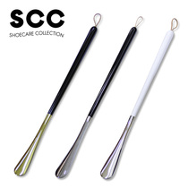 Light luxury Lotus wood boutique ultra-long shoehorn Electroplated alloy shoehorn Metal shoehorn shoehorn gift