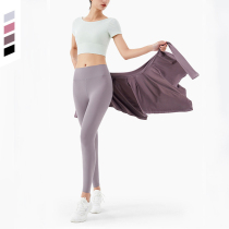 Japans ZD one-piece skirt outer skirt quick-drying fitness cover buttocks anti-embarrassment hip cover sports yoga clothing shawl