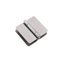 Glass door hinge furniture non-opening hardware stainless steel folding hinge accessories frameless cabinet door glass clip
