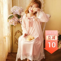 RoseTree Girl Princess Nightdress Spring and Autumn Ice Silk Children Lace Palace Baby Girls Summer Thin Pajamas