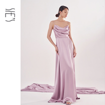Gown woman 2022 New pearls Milky Milky Galactic Dress Elegant Temperament Long Dress Small Sublian Dress