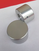 39mm Cylindrical All Aluminum Alloy Solid Volume Knob Audio Amplifier Potentiometer Knob High Gloss Silver
