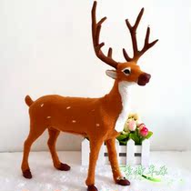 Inner Mongolia grassland specialty crafts simulation deer animal plush toys home furnishings jewelry sika deer