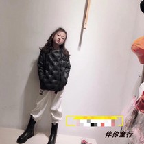 2021 autumn and winter new mens and womens childrens Korean version down jacket liner Middle and large childrens childrens light warm jacket white duck