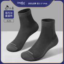 Ginley Comes Socks Man Thin style Breathable Middle Silo Socks Summer Deodorized Mesh Antibacterial Modale With Mulberry Silk Stockings