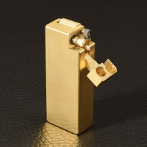 Pure brass block handmade DIY special shape machine Heavy Trench retro creative personality men gift kerosene lighter