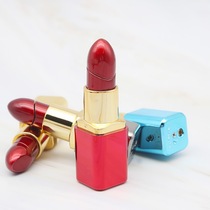 New square metal simulation Lady lipstick model ornaments gift inflatable lighter strange shape logo