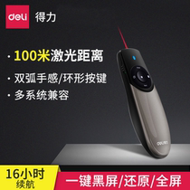 Promotional Deleci 2805 Flying Rat Laser Projection Pen Turn Page Pointer Presenter Multimedia Teaching Charging