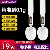 Electronic scale measuring spoon precise weighing kitchen household baking spoon scale measuring spoon gram number scale gram degree milk spoon