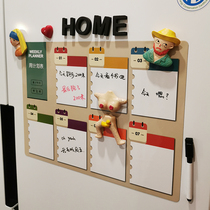 ins week plan supplementary food table tiles can be erased and written memo post message board refrigerator blackboard decoration