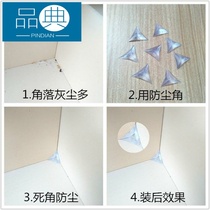 Transparent Crystal corner cabinet grain small kitchen dust corner bedroom crystal crystal dust plug wardrobe triangle