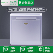 Schneider Fengshang silver card switch with delay function Hotel energy saving switch