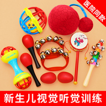 Rattle baby toys baby baby three months hand shaking drum wooden old Chinese wind wave drum children can bite