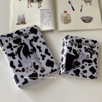 Korea ins cow pattern 3 inch mini album Plug-in PP album business card book Polaroid 3 inch