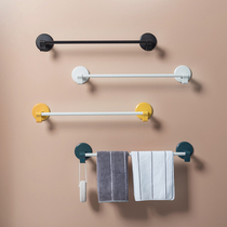 Household towel rack Bathroom rack punch-free bathroom creative towel bar wall-mounted simple wall shelf