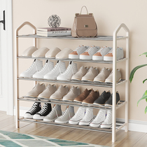  Simple shoe rack Household economical small door storage artifact multi-layer dustproof shoe cabinet dormitory indoor good-looking