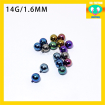 CC Pig Brother American imported 14G implantable grade titanium alloy tongue nails internal thread lip nails nose nail ear stud earrings anodized