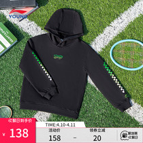 Li Ning Tong Clothing Wear and Mens Little Big Boy Sports Life Series Sleeve Heads Long Sleeves Spring Casual Sportswear