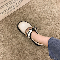 Mary jane small leather shoes womens summer thin section 2021 new single shoes versatile Japanese retro cute loafers