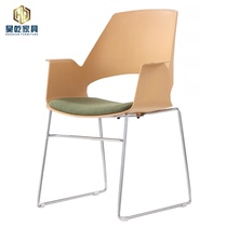 Simple reception chair Solid steel PP conference chair Training chair Library reading chair Fashion meeting chair Office chair
