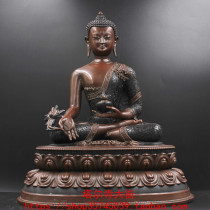 The antique carved flower medicine Buddha statue is produced from the Taer Temple. The size of one foot (30cm) has been installed in auspiciousness.