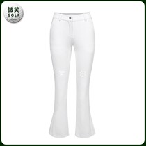 Korea DESCENT * GOLF di Sant 21 Autumn New pleated micro LA GOLF clothing womens long trousers