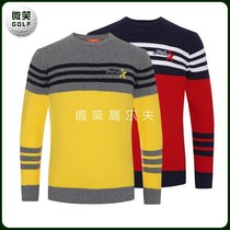 Special 2020 autumn new Korean golf suit mens pullover contrast color long sleeve sweater GOLF