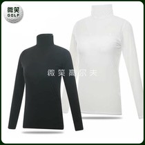 Special 2021 spring Korean golf suit Womens cold anti-UV stretch long-sleeved base shirt GOLF