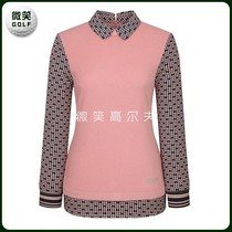 Special 2021 spring new Korean GOLF suit ladies back zipper print long sleeve T-shirt GOLF