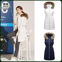 Special 2020 Autumn and Winter Korean golf suit WOMENs JD * long hair collar down vest GOLF