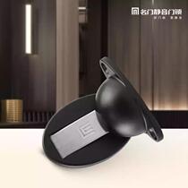 Famous door silent door lock magnetic magnet screw alloy ground suction dumb black simple model