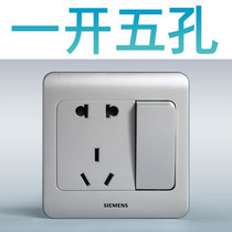 Siemens Vision series color silver one-opening five-eye multifunctional socket for easy access and durable