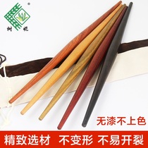 Dumplings Ebony red sandalwood red heart jujube rolling pin purple light sandalwood Xijiade rolling pin two-headed fish belly solid wood