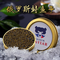 Russian caviar Siberian sturgeon caviar ready-to-eat wild black fish seed sauce canned 10g seafood sushi