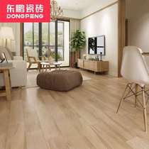 Dongpeng tile white birch wood antique brick wood grain HF965031-A living room floor tile floor tiles imitation wood grain turn
