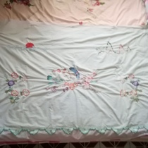 Collection of nostalgia in the Sixties and Seventies old embroidery embroidery curtain tablecloth of true 160*105 AB 21-4