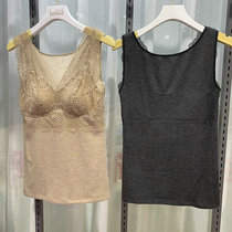 2021 Autumn Winter New Fashion V Collar Sauna Silk Vest Underwear Belleia Harnesses Hitch Bottom Warm Clothes Woman