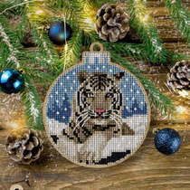 12845 small tiger Christmas pendant cross embroidered electronic drawings Replored source file XSDs