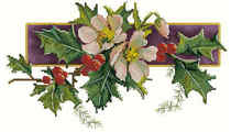 11214 Christmas flower cross stitch heavy drawing paper source file XSD