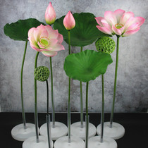 Simulation with lever Lotus lotus lotus lotus lotus leaf PU hand-hand suit pool building scenery decoration for the Buddhas direct selling