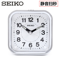 SEIKO Japan Seiko Alarm Clock Silent Bedside Hotel Bedroom Snooze Square Simple Clock QHE130