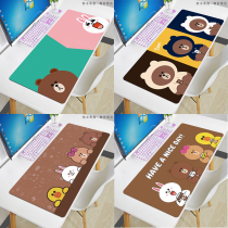 Cartoon cute mouse pad oversized computer desk pad thickened office custom home girls shortcut keys