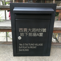 Villa stainless steel letter box customized mechanical processing outdoor rainproof with lock community letter box hardware hot sale