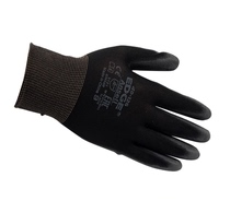  Ansell Ansell 48-126-6 Polyester PU palm coating black gloves Mechanical and electronic logistics gloves