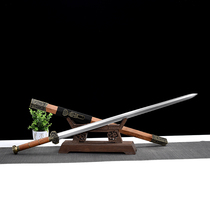 28 inch battle Feng sword (black bottom antique bronze-fitted octafacial patterned steel acid branches wood) unopened