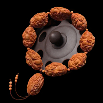 1 9*2 6cm Su Gong Olive Kernel Carving "Group of Immortals"