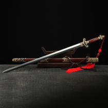 Kowloon sword (imitation ancient bronze fitted with patterned steel acid branches) Provincial master Ji Satoshi unopened