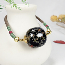 K (round full circle full) Plum jade barrel pearl single bead necklace pendant randomly shipped HK4462