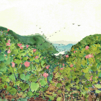 (Double Twelve Leaks) Yang Jiwen (Tea Tree) Member of China Oil Painters Association